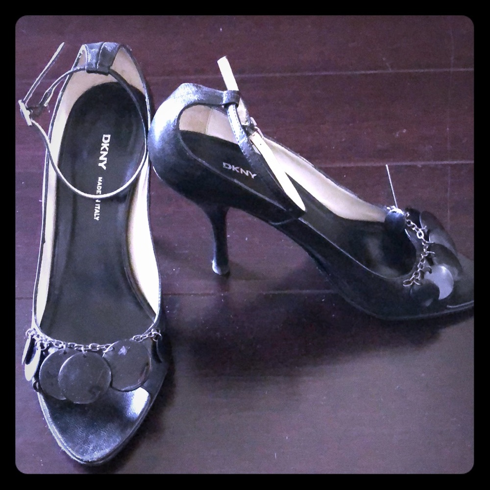 DKNY heels with ankle strap